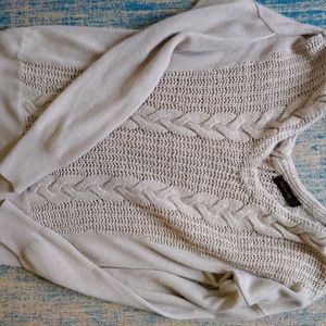 Knit Sweater with Back Detail